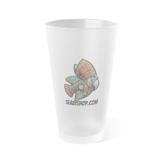 Frosted Sea Bishop Pint Glass, 16oz
